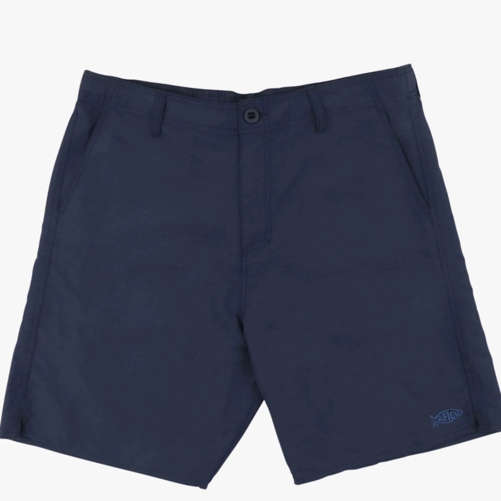 AFTCO Cloudburst Fishing Shorts Size 28 Navy American Fishing Tackle